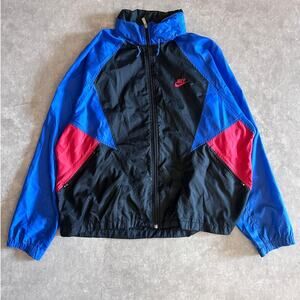90s Vintage Nike Black/Blue Windbreaker Size XL